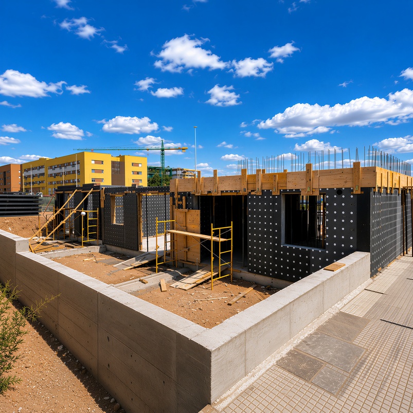 Construcción de viviendas en Residencial La Calzada mediante sistema industrializado de hormigón armado y paneles EPS