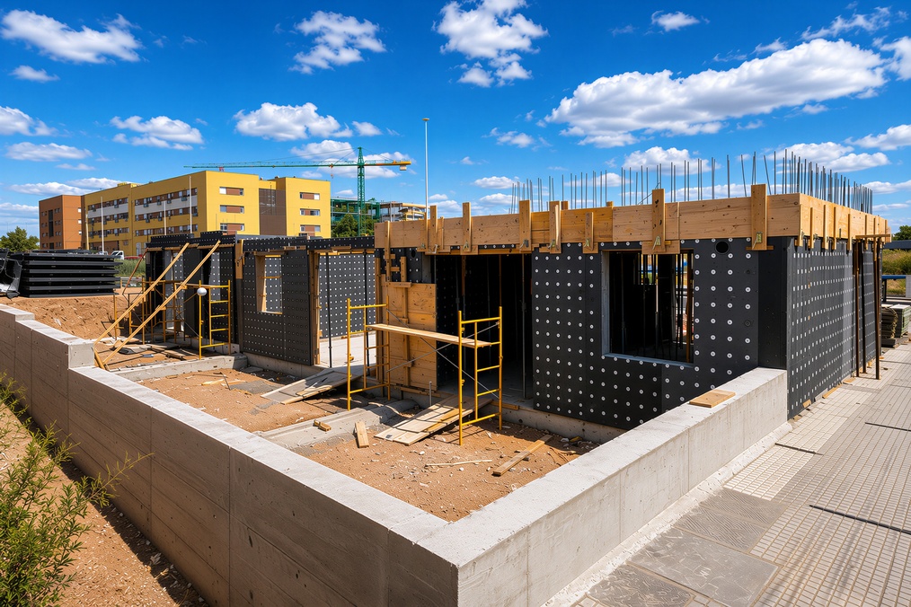Construcción de viviendas en Residencial La Calzada mediante sistema industrializado de hormigón armado y paneles EPS